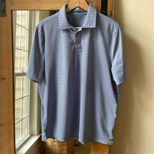 Fair Harbor The Midway Striped Performance Polo Shirt Size M